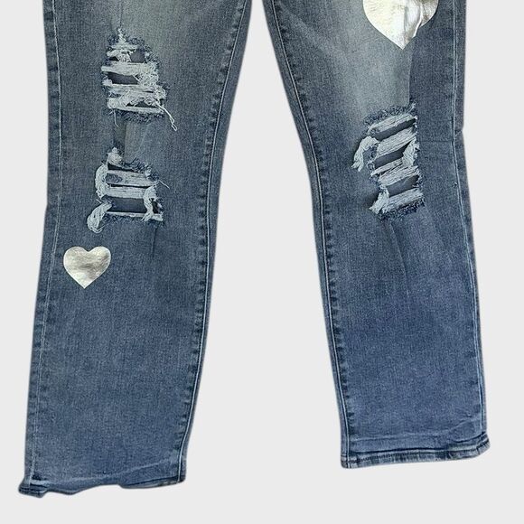 Juicy by Juicy Couture Distressed Straight Leg Jeans - Picture 6 of 9